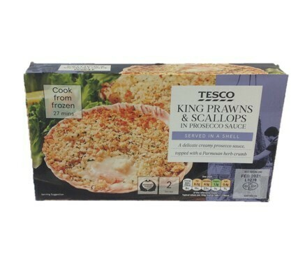 Tesco King Prawns &amp; Scallops in Prosecco Sauce