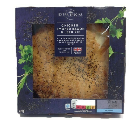 ASDA Extra Special Chicken, Smoked Bacon &amp; Leek Pie
