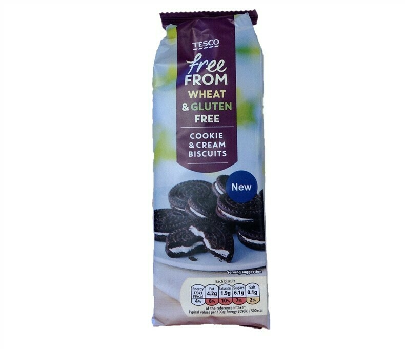 Tesco Free From - Cookie &amp; Cream Biscuits