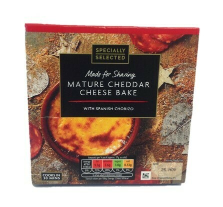 Aldi Specially Selected Mature Cheddar Cheese Bake with Spanish Chorizo