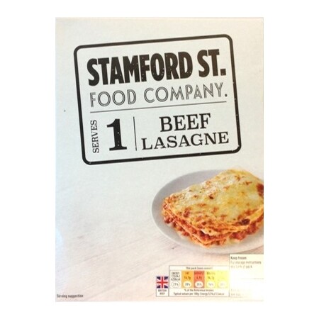 Stamford Street Food Company Beef Lasagne