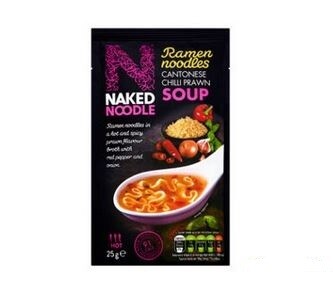 Naked Noodles Ramen Noodles : Cantonese Chilli Prawn Soup
