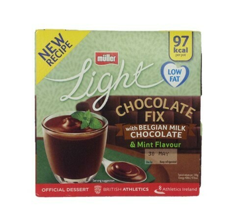 Muller Light Chocolate Fix with Belgian Milk Chocolate and Mint Flavour