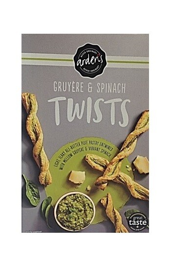 Arden&#39;s Twists Gruyere &amp; Spinach