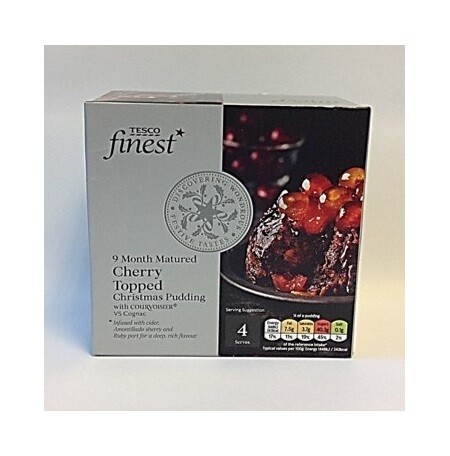 Tesco Finest Cherry Topped Christmas Pudding