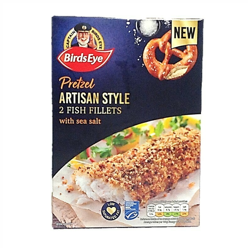 Birds Eye Pretzel Artisan Style Fish Fillets with Sea Salt