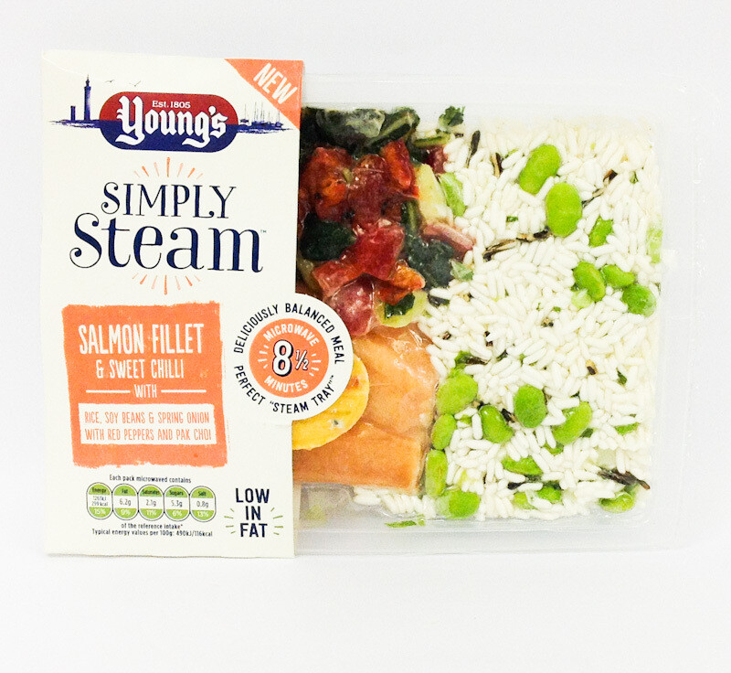 Young&#39;s Simply Steam Salmon and Sweet Chilli