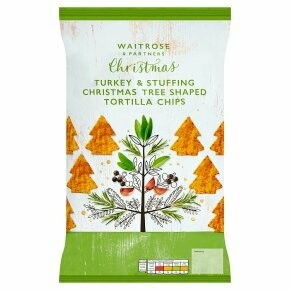 Waitrose Turkey &amp; Stuffing Christmas Tree Shaped Tortilla Chips
