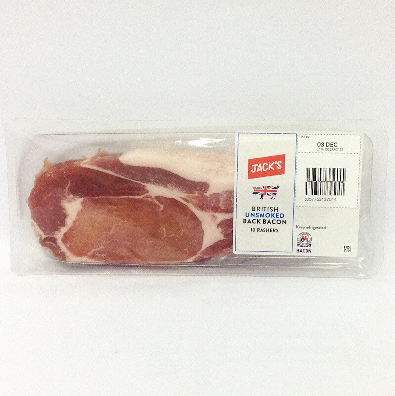Jack&#39;s British Unsmoked Back Bacon