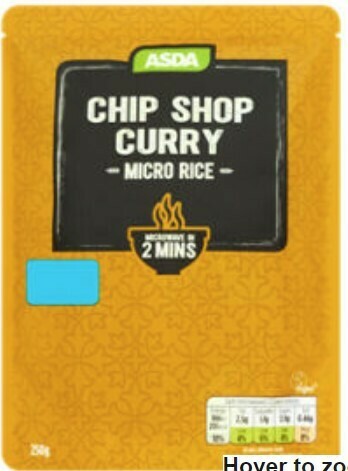 Asda Chip Shop Curry Micro Rice