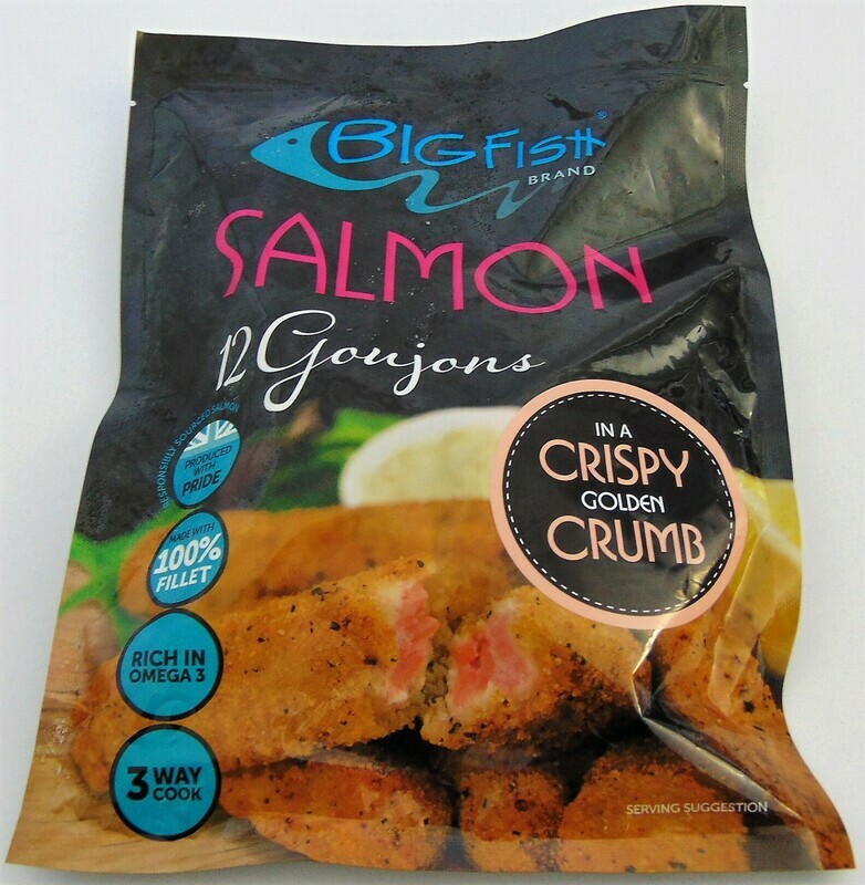 Big Fish Salmon Goujons in a Crispy Golden Crumb