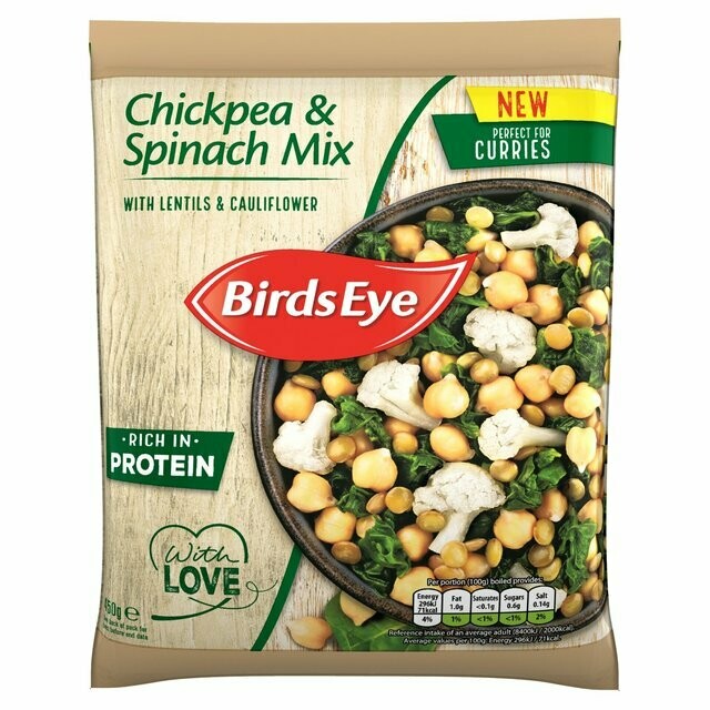 Birds Eye Chickpea And Spinach Mix