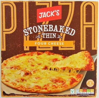 Jack's Stonebaked Thin Four Cheese Pizza Jack's Stonebaked Thin Four Cheese Pizza
