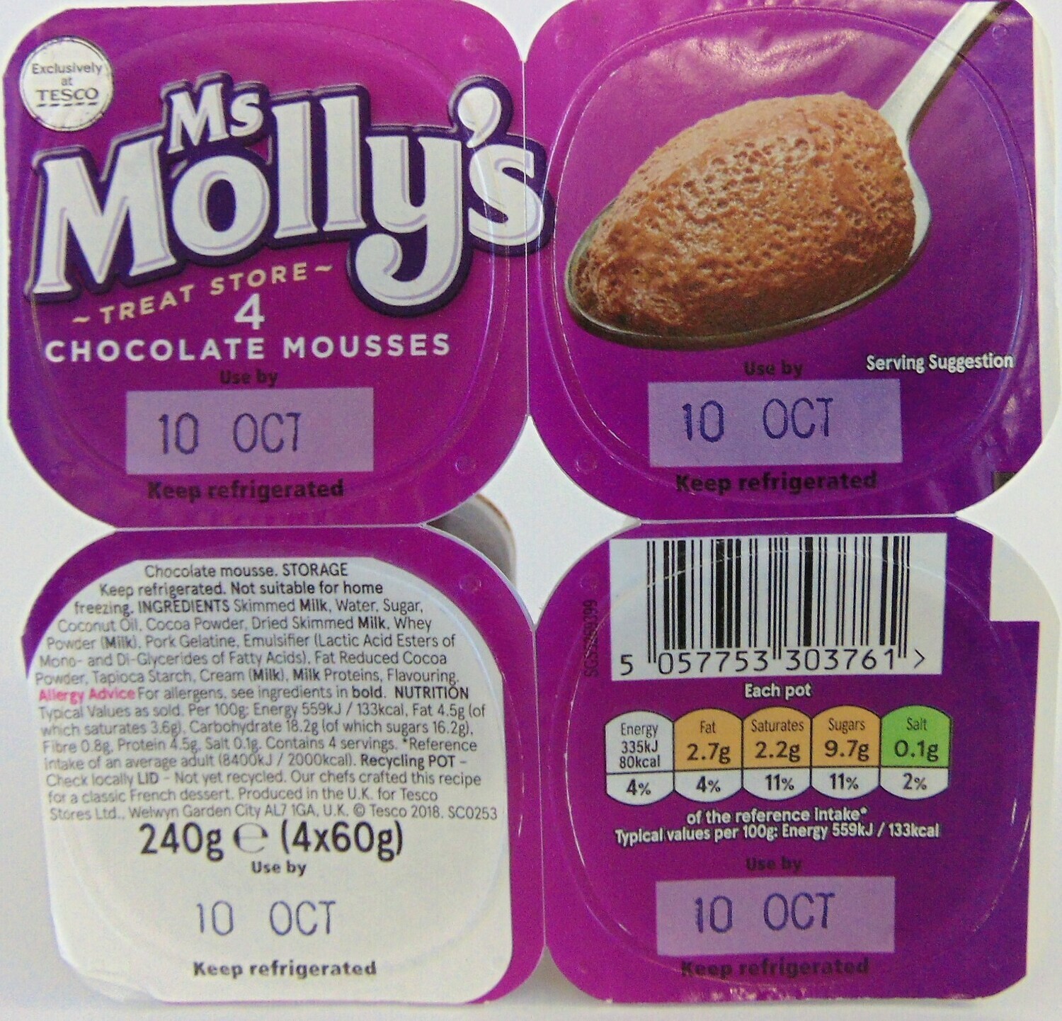 Ms Molly&#39;s Chocolate Mousse Dessert