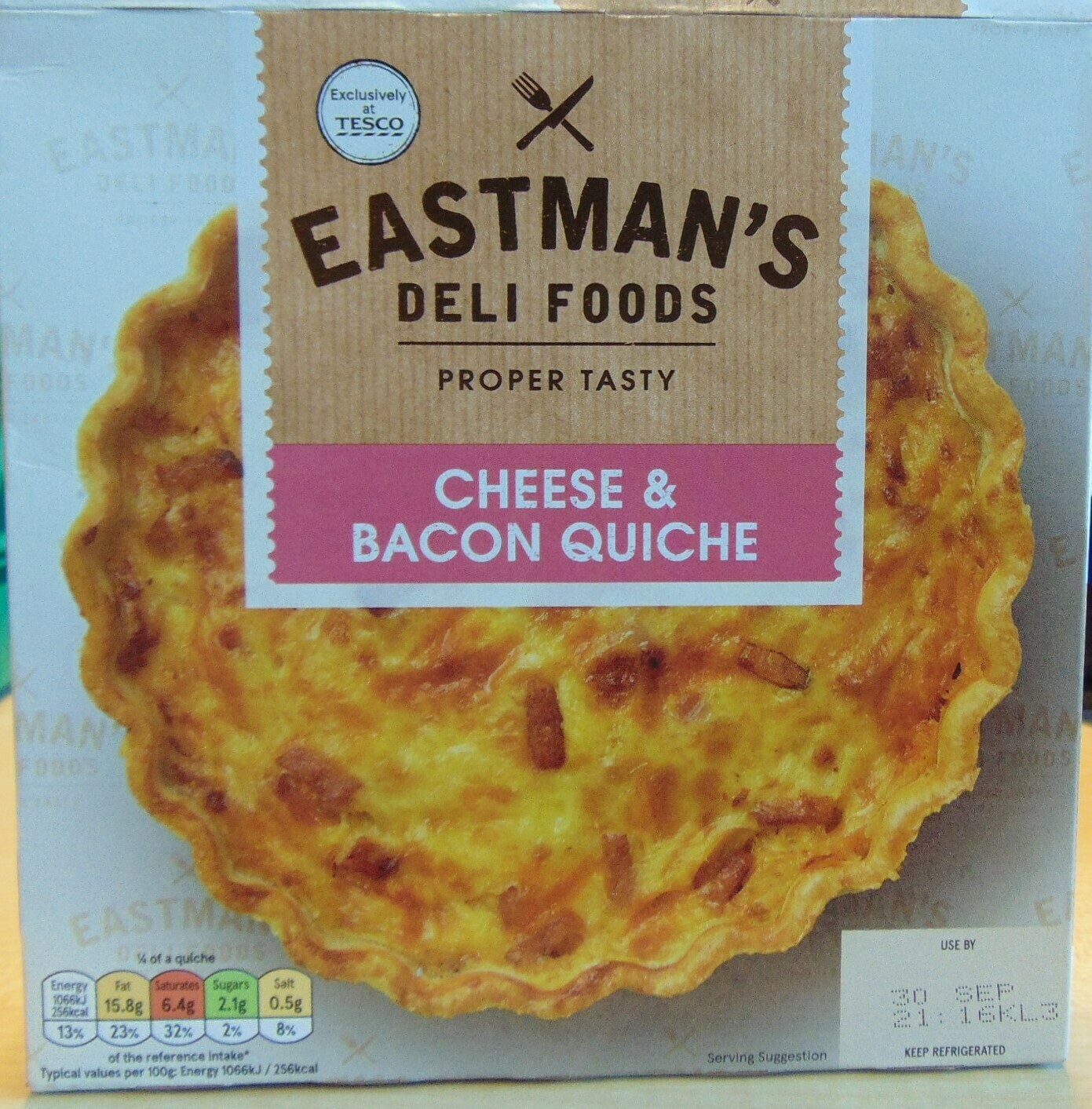 Eastman&#39;s Deli Food:Cheese and Bacon Quiche