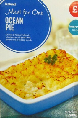 Iceland meal for One Ocean Pie (No palm oil)