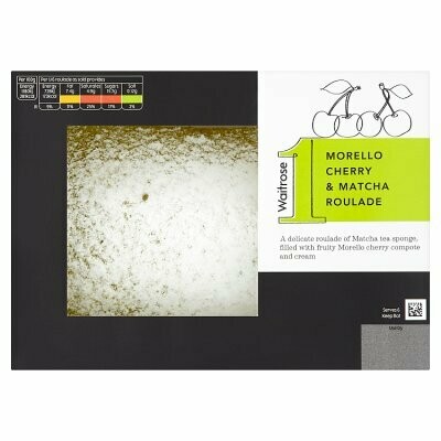 Waitrose 1 Morello Cherry and Matcha Roulade