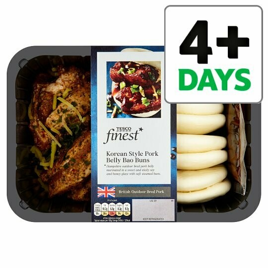 Tesco Finest Korean Style Pork Belly Bao Buns