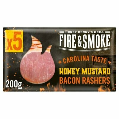 Fire & Smoke Henry Denny's Grill Fire & Smoke Carolina Honey Mustard Bacon Rashers