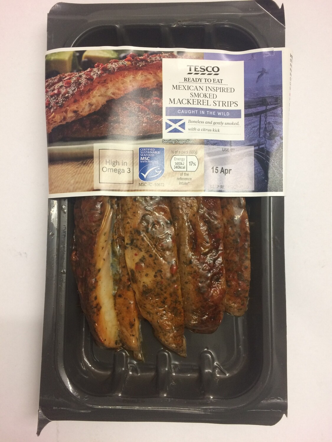 Tesco Ready To Eat Mexican Inspired Smoked Mackerel Strips