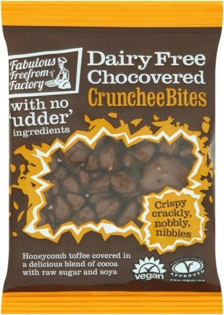 Fabulous Freefrom Factory Dairy Free Chocovered Crunchee Bites New