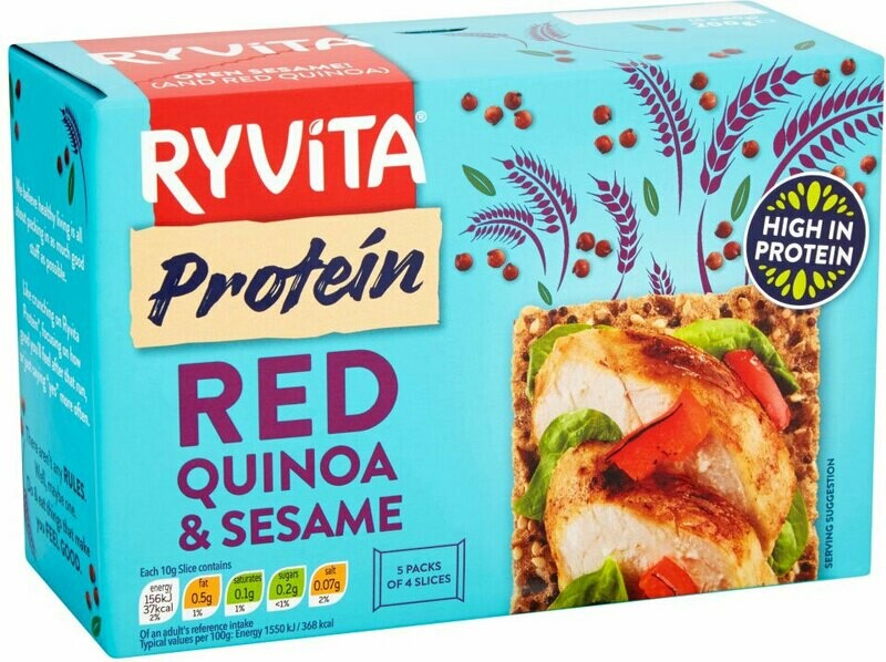 Ryvita Protein Red Quinoa &amp; Sesame Crackers