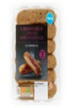 Sainsbury's Caramelised Onion Shroomdogs Sainsbury's Caramelised Onion Shroomdogs