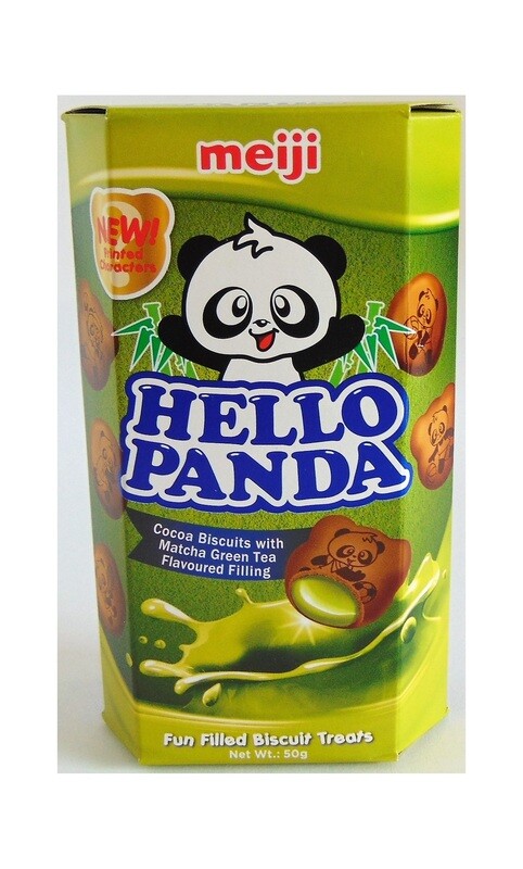 Hello Panda Matcha Green Tea Cocoa Biscuits