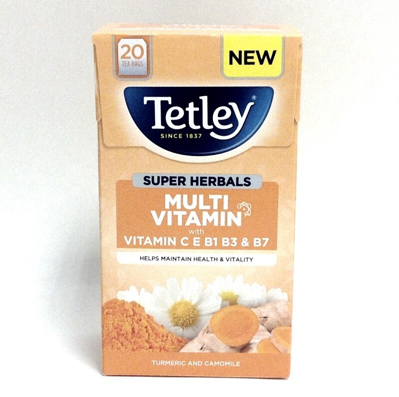 Tetley Super Herbals Multi Vitamin Turmeric &amp; Camomile Teabags