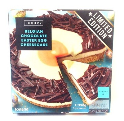 Iceland Luxury Belgian Chocolate Easter Egg Cheesecake (Limited Edition)