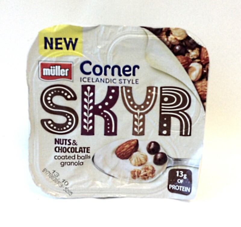 Muller Corner Skyr Nuts &amp; Coated Chocolate Balls with Granola