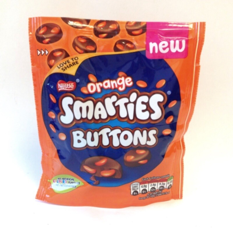 Orange Smartie Chocolate Buttons