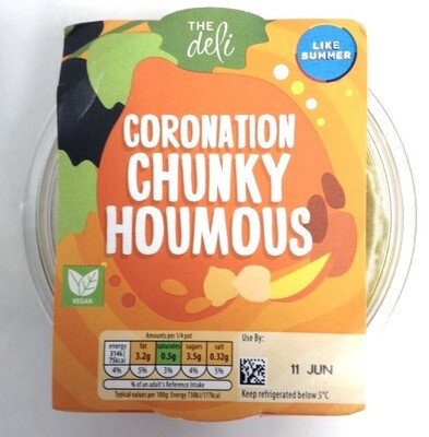 Aldi The Deli Coronation Chicken Chunky Houmous