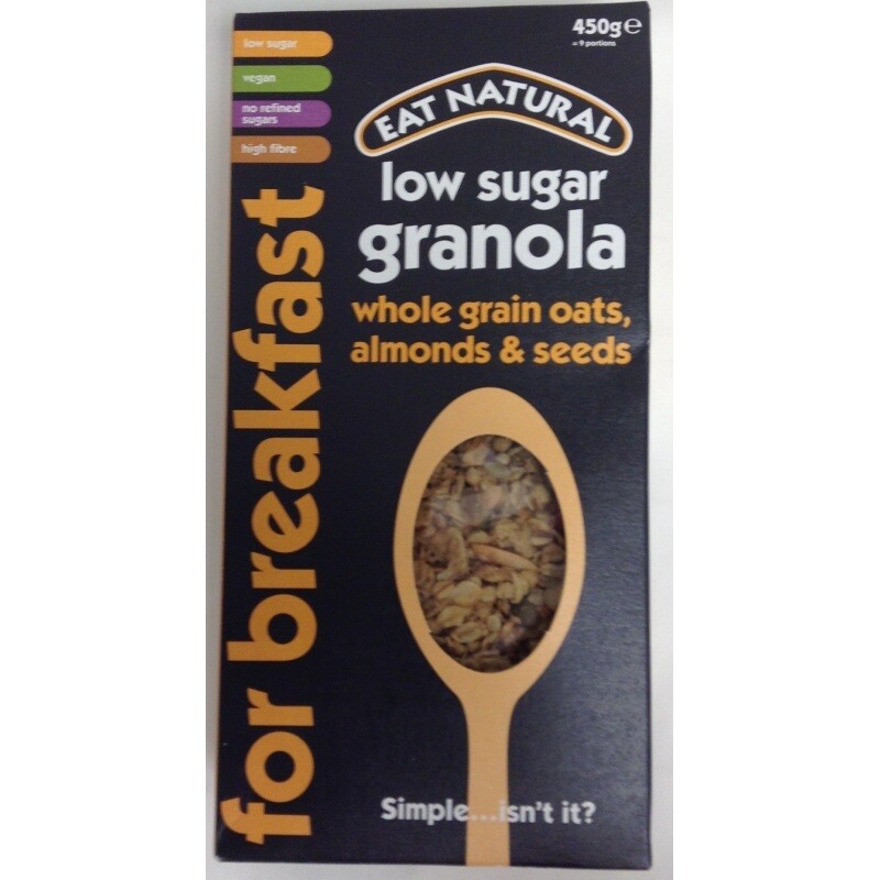 Eat Natural Low Sugar Granola with Whole Grain Oats, Almonds &amp; Seeds