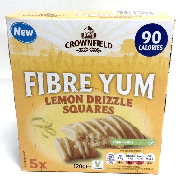 Lidl Crowfield Fibre Yum Lemon Drizzle Squares