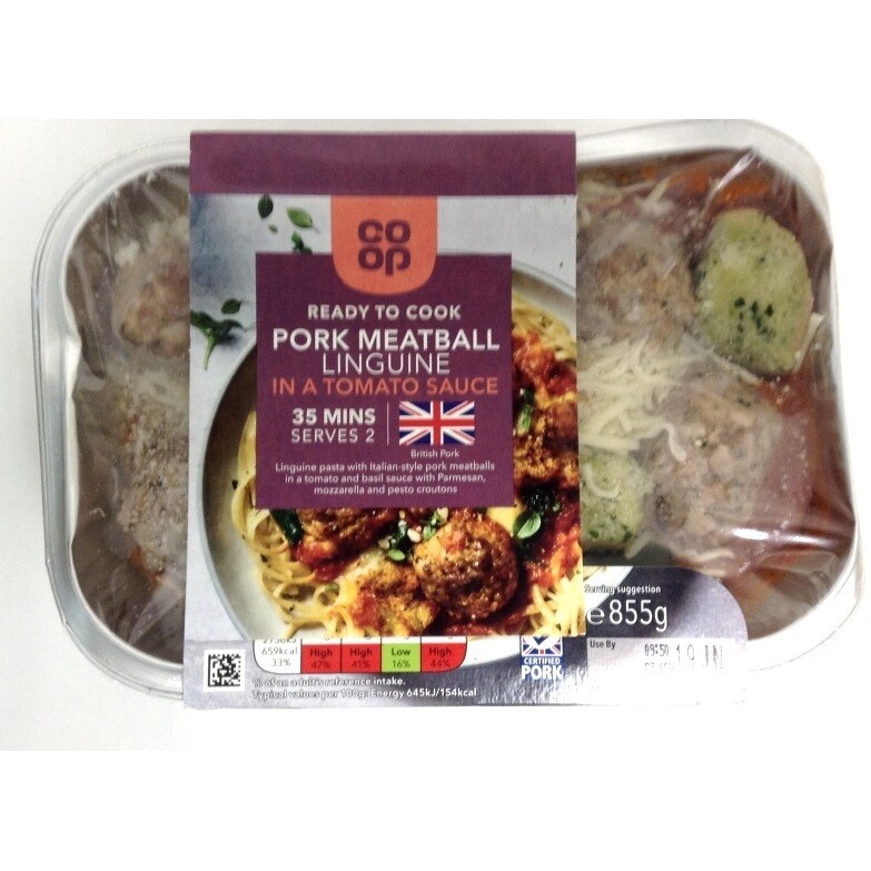 Co-op Ready to Cook - Pork Meatball Linguine