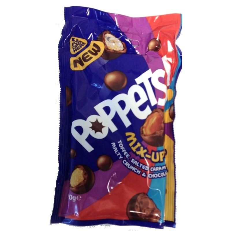 Poppets Mix-Ups Toffee, Salted Caramel, Malty Crunch &amp; Chocolate