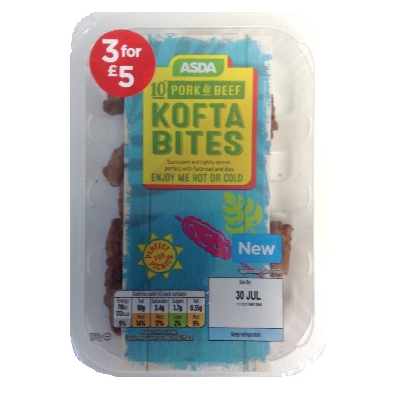 ASDA 10 Pork &amp; Beef Kofta Bites