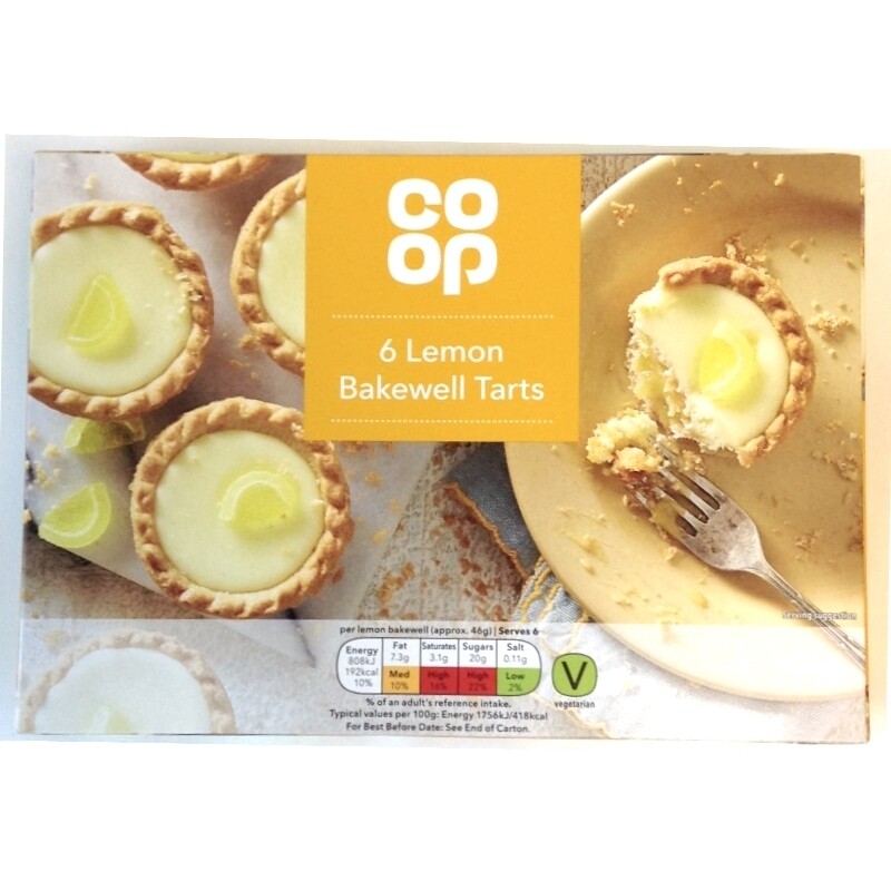 Co-op 6 Lemon Bakewell Tarts