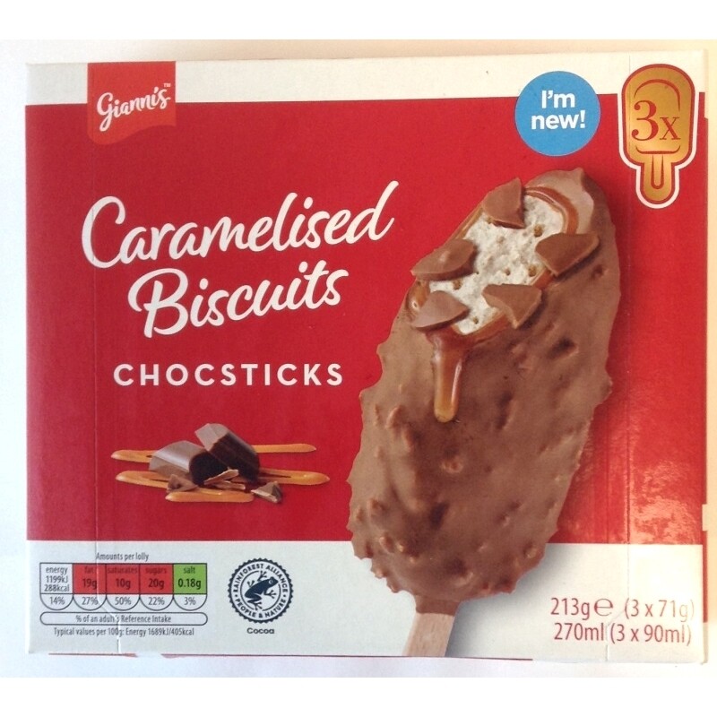 Aldi Gianni&#39;s Caramelised Biscuits Chocksticks