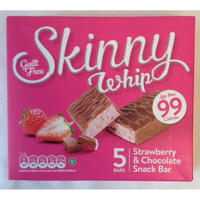 Skinny Whip Skinny Whip Strawberry &amp; Chocolate Snack Bars