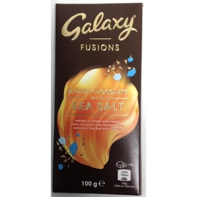 Galaxy Fusions Sea Salt Blonde Chocolate Sharing Bar