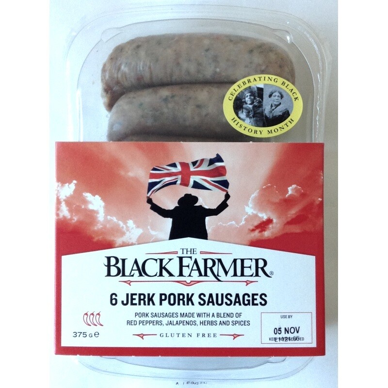 Black Farmer 6 Jerk Pork Sausages