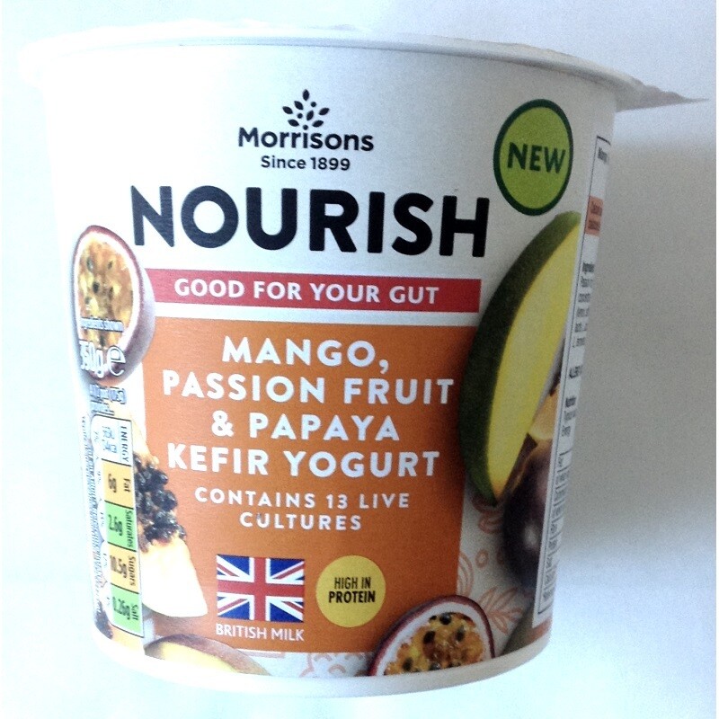 Nourish Mango, Passion Fruit and Papaya Kefir Yogurt