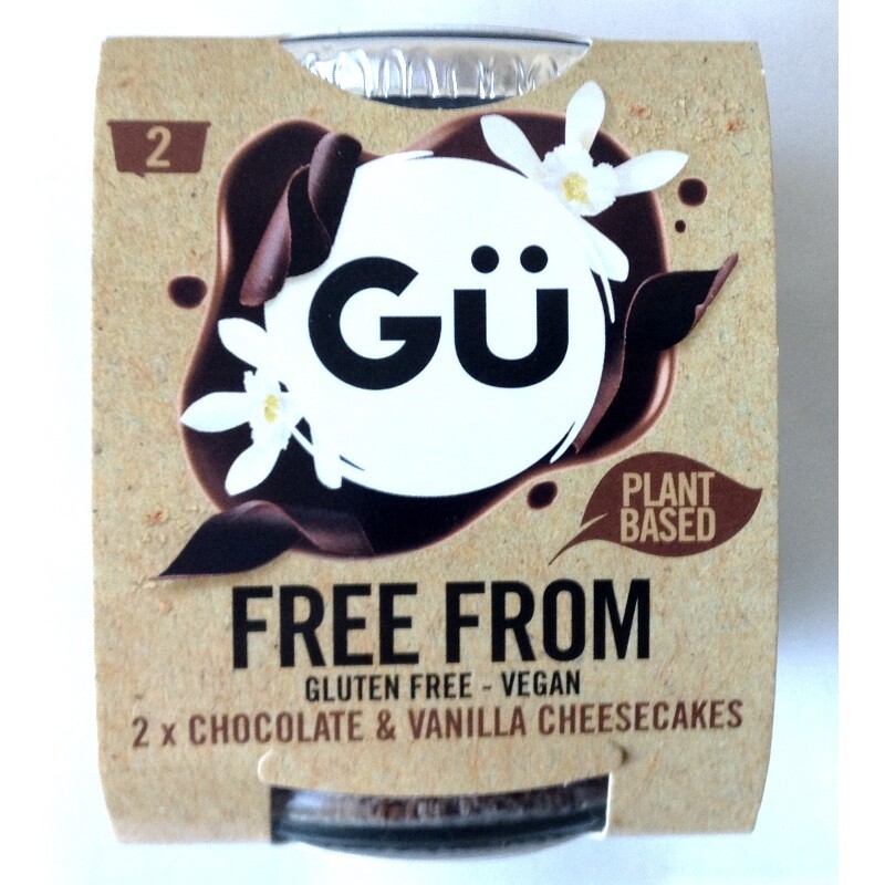 Gü Free From Chocolate &amp; Vanilla Cheesecake Vegan &amp; Gluten Free Desserts