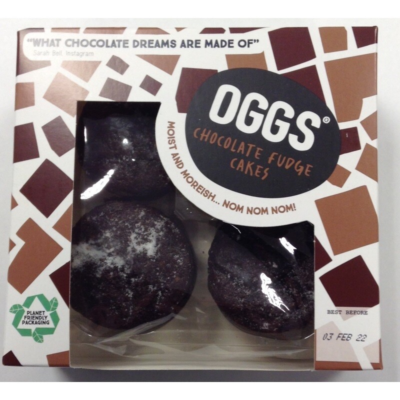 OGGS Vegan Chocolate Fudge Cakes