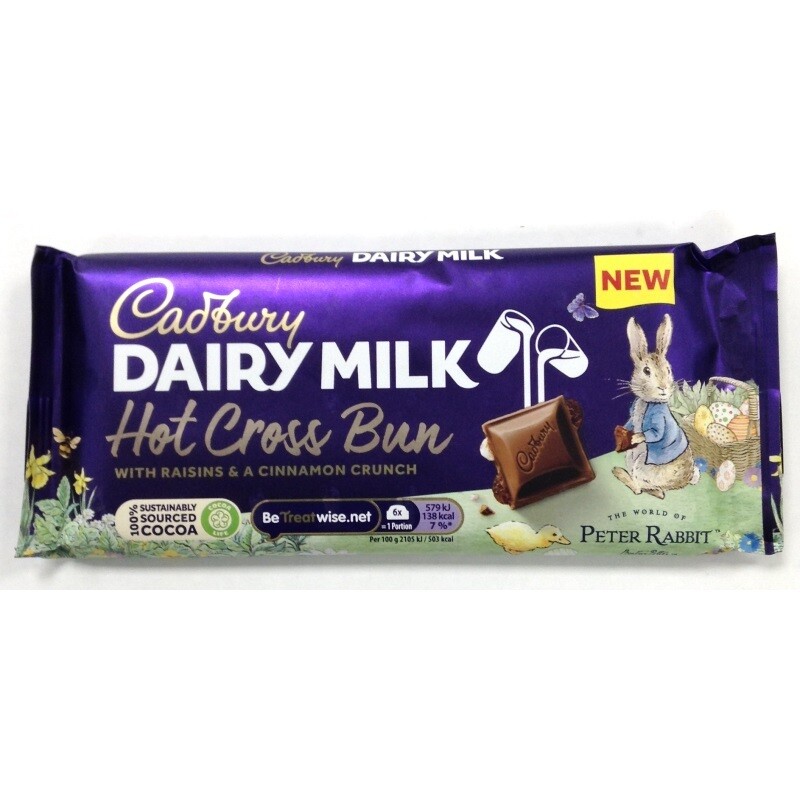 Cadbury Dairy Milk Hot Cross Bun Bar