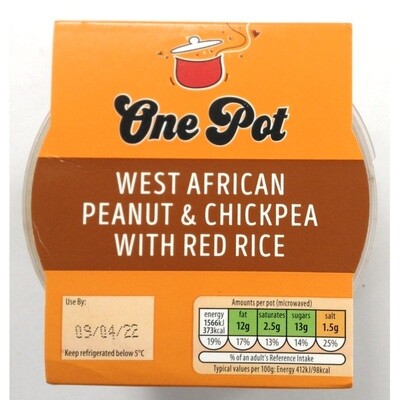 Aldi Inspired Cuisine One Pot West African Peanut &amp; Chickpea With Red Rice