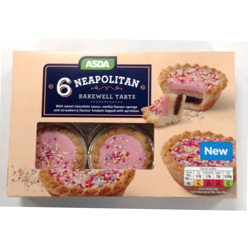 Asda Neapolitan Bakewell Tarts