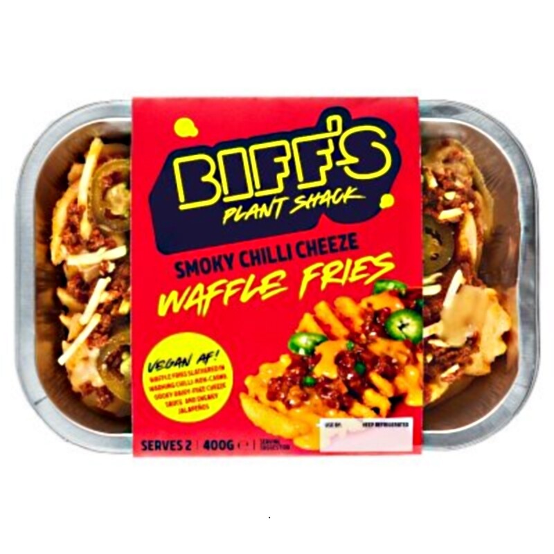 Biffs Plant Shack Smoky Chilli Cheeze Waffle Fries